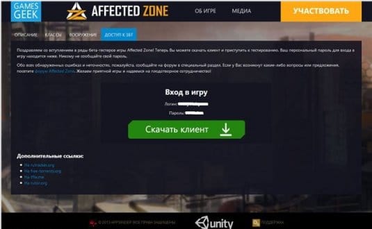    Affected Zone
