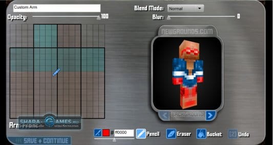 Создать скин для Minecraft можно c помощью Skin Creator