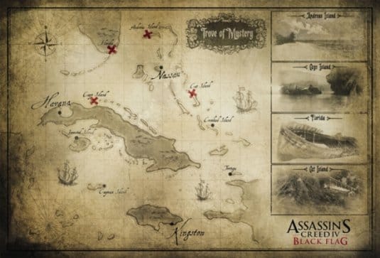 Карты сокровищ Assassin s Creed 4: Black Flag