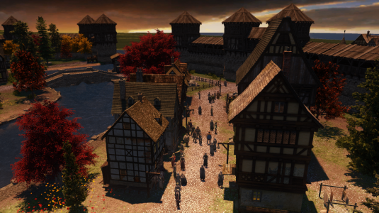 The Guild 3. Вид города во время заката
