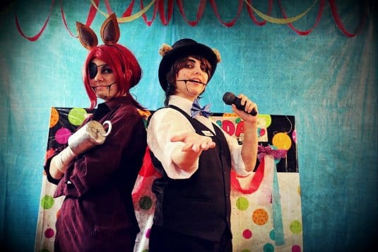 Foxy and Freddy - Five nights at Freddy's cosplays by RinkuRose and Zalevia
