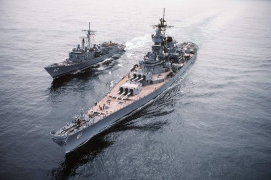 Линкор Iowa — обои World of Warships #1