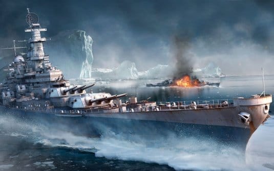 Линкор Iowa — обои World of Warships #9