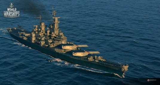 Линкор Iowa — обои World of Warships #11