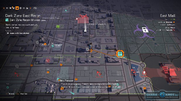 Интерактивная карта the division 2 на русском